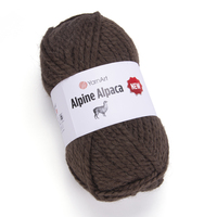 yarnart  alpine alpaca new/ ярнарт альпіна альпака нью 1431 шоколад | интернет-магазин Елена-Рукоделие