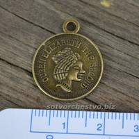 монета єлизавета іі бронзова_0