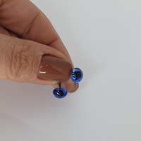 оченята для іграшок пришивні, preciosa, скло, голубі, 8 мм_0
