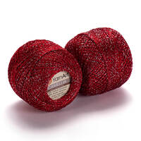 camellia 416 / 1328 червоний зі сріблом | интернет-магазин Елена-Рукоделие