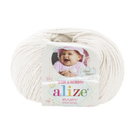 alize baby wool / алізе бебі вул 62 молочний | интернет-магазин Елена-Рукоделие