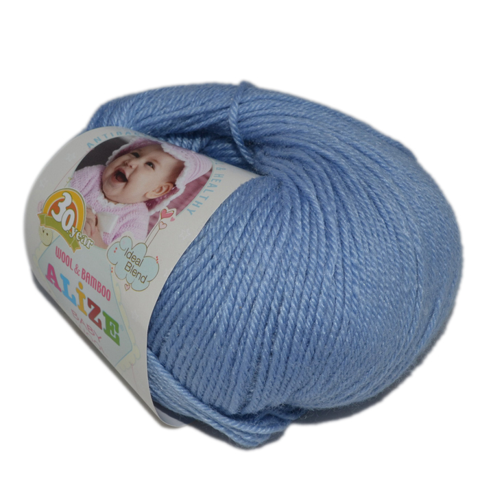alize baby wool / алізе бебі вул 40 блакитний | интернет-магазин Елена-Рукоделие