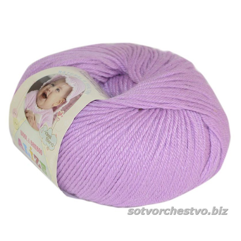 alize baby wool / ализе беби вул 672 розово-сиреневый | интернет-магазин Елена-Рукоделие