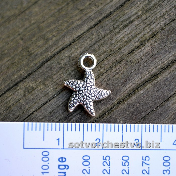 морська зірка срібло | інтернет-магазин 'Елена-Рукоделие'