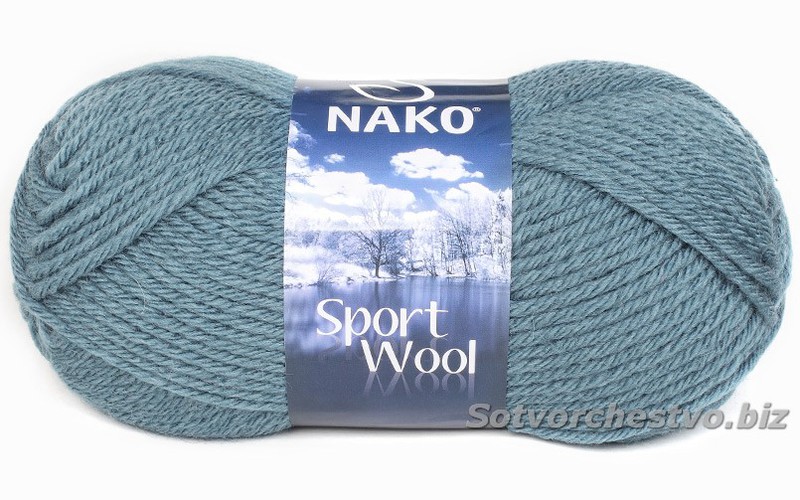 sport wool 185 серо-голубой | интернет-магазин Елена-Рукоделие