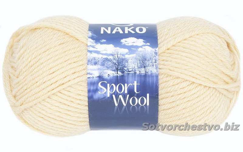 sport wool 5834 сливочный | интернет-магазин Елена-Рукоделие