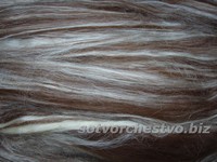 dark brown alpaca-bleached tussah silk b11 | интернет-магазин Елена-Рукоделие