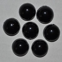 полубусины 8 мм черные 50 пар | інтернет-магазин 'Елена-Рукоделие'