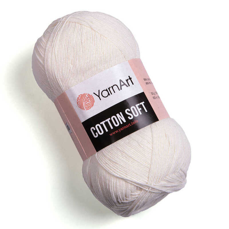 cottonsoft 01 білий | интернет-магазин Елена-Рукоделие