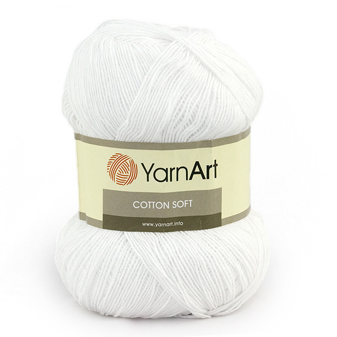 cottonsoft 62 білий | интернет-магазин Елена-Рукоделие
