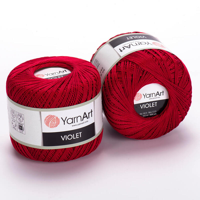 yarnart violet /ярнарт віолет 5020 темно-червоний | интернет-магазин Елена-Рукоделие