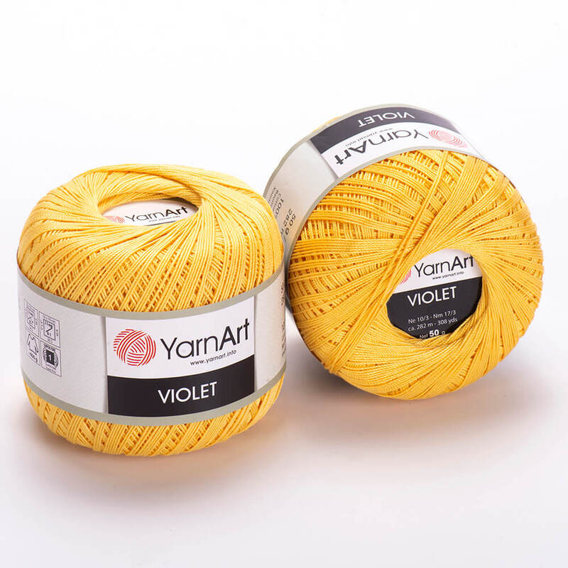 yarnart violet /ярнарт віолет 4653 яскраво-жовтий | интернет-магазин Елена-Рукоделие
