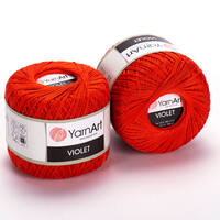 фото yarnart violet /ярнарт виолет  5535 огненно оранжевый