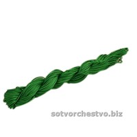 шнур нейлоновый 1,5 мм зеленый метраж | интернет-магазин Елена-Рукоделие