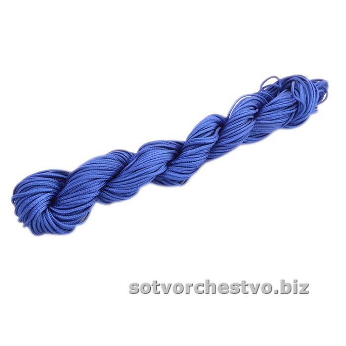 шнур нейлоновый 1,5 мм синий метраж | интернет-магазин Елена-Рукоделие