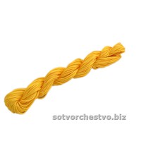 шнур нейлоновый 1,5 мм желтый метраж | интернет-магазин Елена-Рукоделие