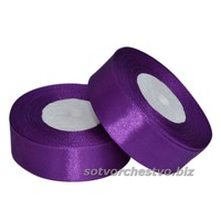 ленты атласные 25 мм-катушка 35 фиолетовый | интернет-магазин Елена-Рукоделие