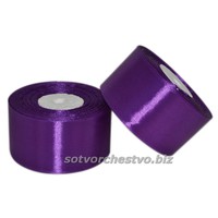 лента атласная 50мм  фиолет 6066 | интернет-магазин Елена-Рукоделие