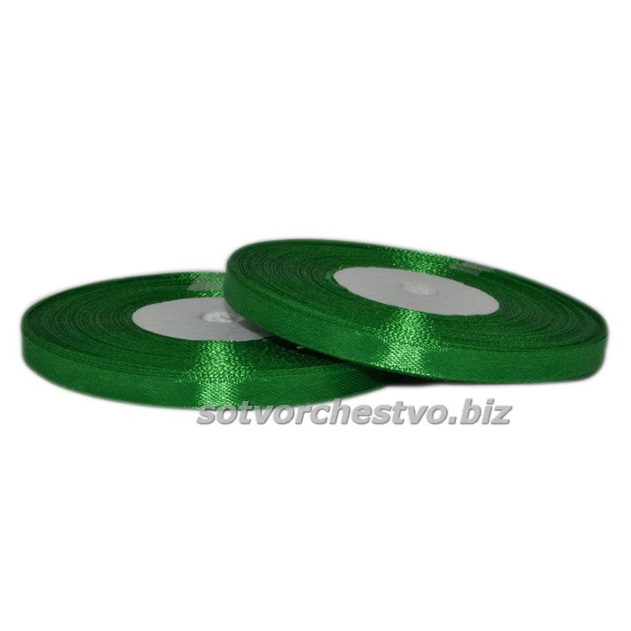 лента атласная 5 мм  76 зеленый катушка | интернет-магазин Елена-Рукоделие