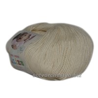 alize baby wool / ализе беби вул 01 кремовый | интернет-магазин Елена-Рукоделие