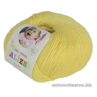фото alize baby wool / алізе бебі вул 187 лимонний