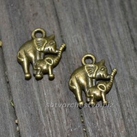 фото слоники пара бронзовые