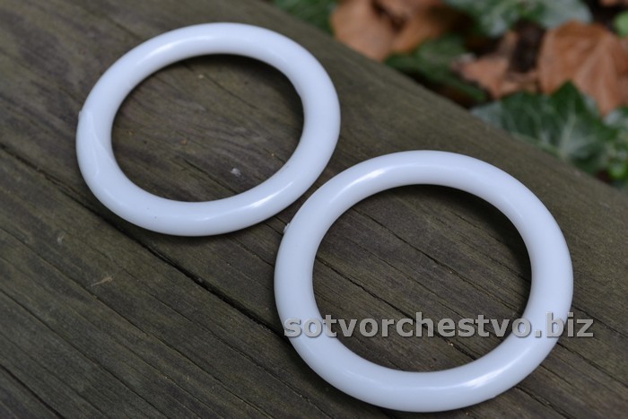 кільце пластмасове біле 5,5 см | інтернет-магазин 'Елена-Рукоделие'