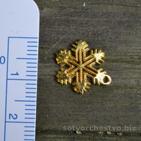 фото сніжинка маленька золото