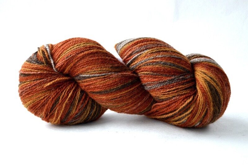 artistic yarn 8/2 grey-orange (серо-оранжевый) | интернет-магазин Елена-Рукоделие