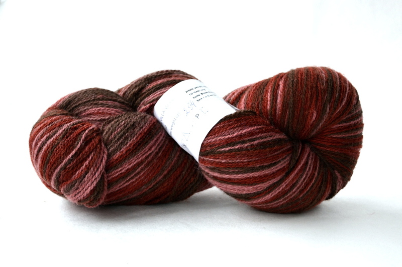 artistic yarn 8/2 brown-pink (коричнево-розовый) | интернет-магазин Елена-Рукоделие