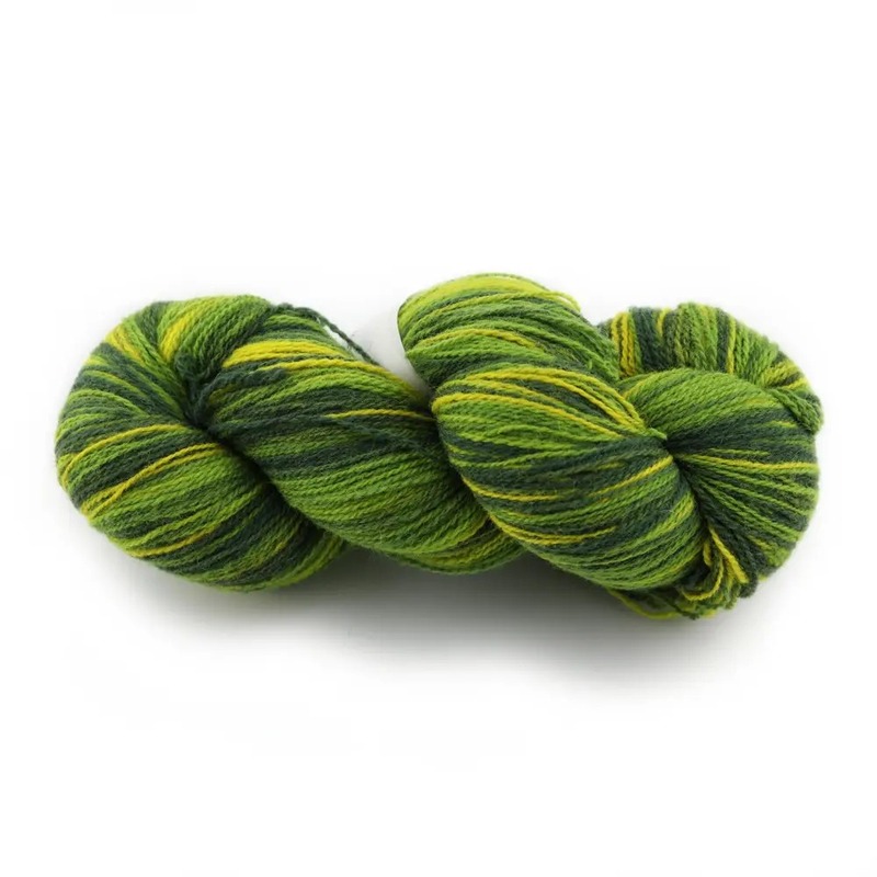 artistic yarn 8/2 green yellow (зелено-желтый) | интернет-магазин Елена-Рукоделие