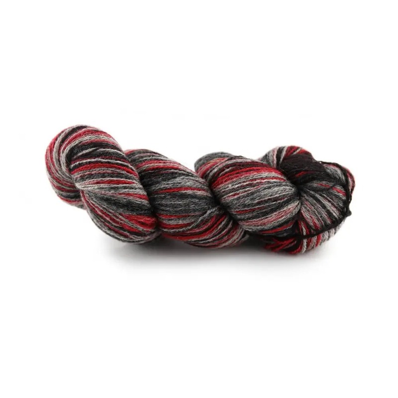 artistic yarn 8/2 grey-red (серо-красный) | интернет-магазин Елена-Рукоделие