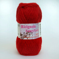 ricignole fancy yarn hm2.6 264 червоний | интернет-магазин Елена-Рукоделие
