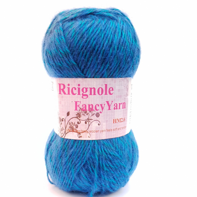 ricignole fancy yarn hm2.6 271 бірюзовий меланж | интернет-магазин Елена-Рукоделие