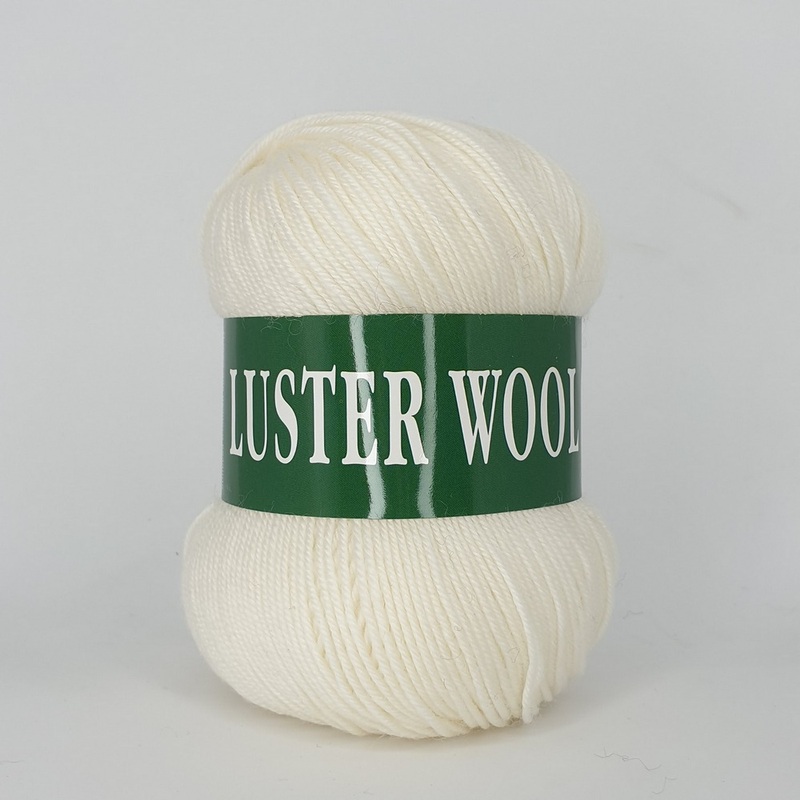 luster wool 100 3351 білий | интернет-магазин Елена-Рукоделие