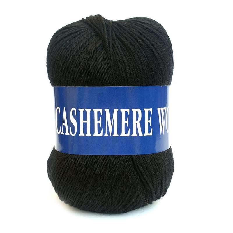 cashemere wool 1002 чорний | интернет-магазин Елена-Рукоделие