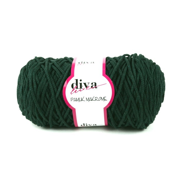 шнур для вязания diva т.зеленый | интернет-магазин Елена-Рукоделие
