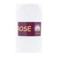 rose vita cotton / роза 3901 белый | интернет-магазин Елена-Рукоделие
