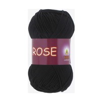 rose vita cotton / роза 3902 чорний | интернет-магазин Елена-Рукоделие