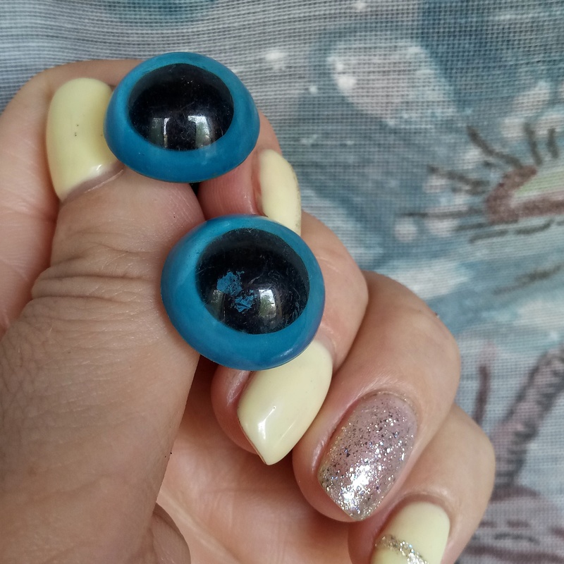 глаза окрашенные китай голубые 13 мм | інтернет-магазин 'Елена-Рукоделие'