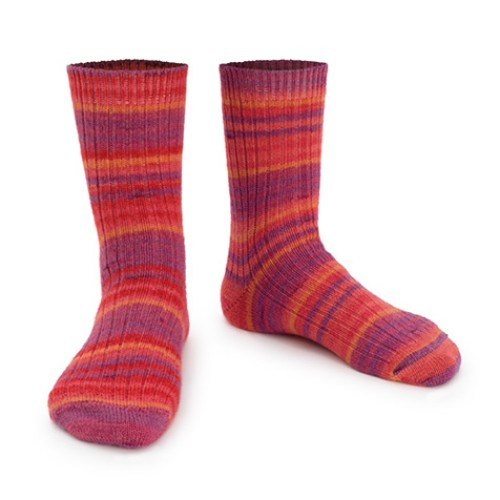 sock yarn h2110 вишня -полоска | интернет-магазин Елена-Рукоделие