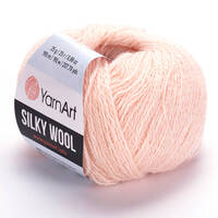 фото yarnart silky wool/ярнарт силки вул 341 нежный розовый