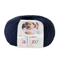 фото alize baby wool / ализе беби вул 58 темно синий