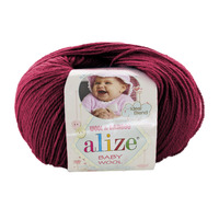 alize baby wool / алізе бебі вул 390 вишня | интернет-магазин Елена-Рукоделие