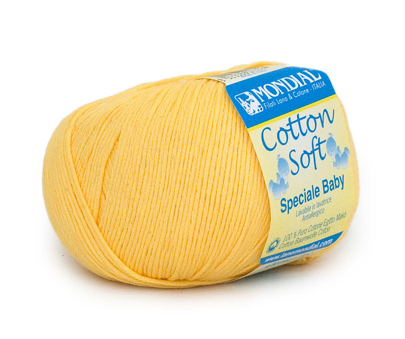 mondial cotton soft 509 яскраво жовтий | интернет-магазин Елена-Рукоделие