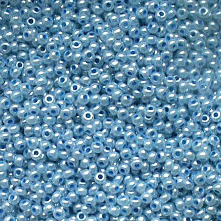 бісер preciosa перловий 10 г 37136 блакитний | интернет-магазин Елена-Рукоделие