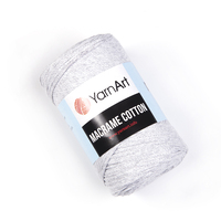 yarnart macrame cotton / макраме коттон 756 світло сірий | интернет-магазин Елена-Рукоделие