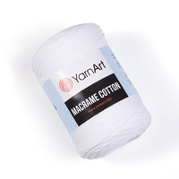 yarnart macrame cotton / макраме коттон 751 / 771 белый | интернет-магазин Елена-Рукоделие