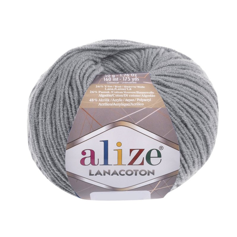 lanacoton / ланакотон 21 серый | интернет-магазин Елена-Рукоделие