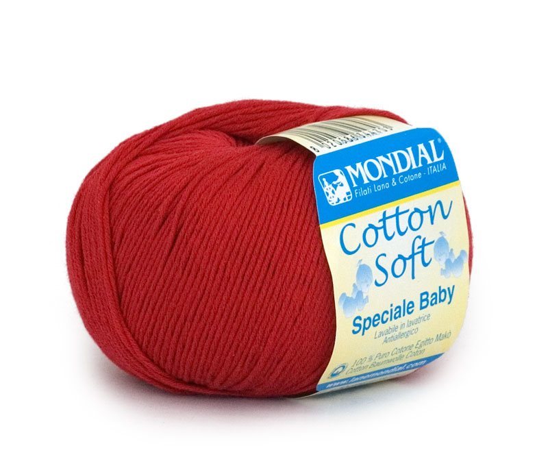 mondial cotton soft 027 красный | интернет-магазин Елена-Рукоделие